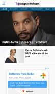 How soapcentral.com looks like on a mobile device such as an iPhone.