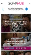 How soaphub.com looks like on a mobile device such as an iPhone.