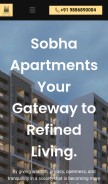 How sobhaproject.co.in looks like on a mobile device such as an iPhone.