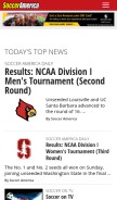 How socceramerica.com looks like on a mobile device such as an iPhone.