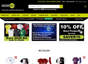 How soccerbox.com looks like on a tablet such as an iPad.