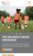 How soccershots.org looks like on a mobile device such as an iPhone.