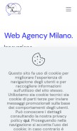 How social-agency.eu looks like on a mobile device such as an iPhone.