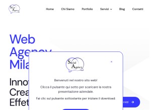 How social-agency.eu looks like on a tablet such as an iPad.