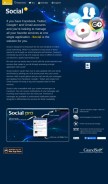How socialdeskapp.com looks like on a mobile device such as an iPhone.