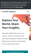 How socialexplorer.com looks like on a mobile device such as an iPhone.