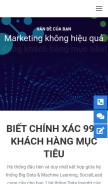 How sociallead.net looks like on a mobile device such as an iPhone.