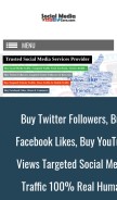 How socialmediacore.com looks like on a mobile device such as an iPhone.