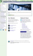 How socialpsychology.org looks like on a mobile device such as an iPhone.