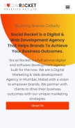 How socialrocket.in looks like on a mobile device such as an iPhone.