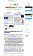 How socialstudiesforkids.com looks like on a mobile device such as an iPhone.