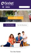 How socket.net looks like on a mobile device such as an iPhone.