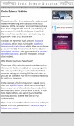 How socscistatistics.com looks like on a mobile device such as an iPhone.