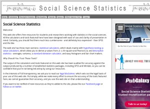 How socscistatistics.com looks like on a tablet such as an iPad.