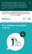 How sofinco.fr looks like on a mobile device such as an iPhone.
