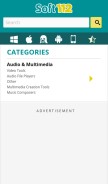 How soft112.com looks like on a mobile device such as an iPhone.