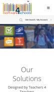How software4schools.com looks like on a mobile device such as an iPhone.