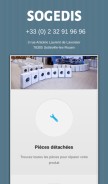 How sogedis.fr looks like on a mobile device such as an iPhone.