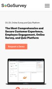 How sogosurvey.com looks like on a mobile device such as an iPhone.