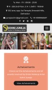 How sohnijuneja.com looks like on a mobile device such as an iPhone.
