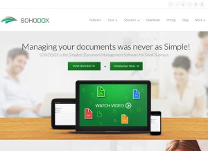 How sohodox.com looks like on a tablet such as an iPad.