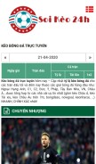 How soikeo24.com looks like on a mobile device such as an iPhone.