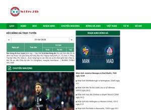 How soikeo24.com looks like on a tablet such as an iPad.