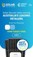 How solar-secure.com.au looks like on a mobile device such as an iPhone.