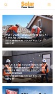 How solarpowerworldonline.com looks like on a mobile device such as an iPhone.