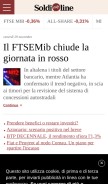 How soldionline.it looks like on a mobile device such as an iPhone.
