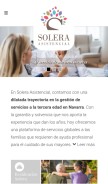 How soleraasistencial.es looks like on a mobile device such as an iPhone.
