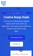 How solidappmaker.com looks like on a mobile device such as an iPhone.