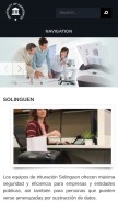 How solinguen.com looks like on a mobile device such as an iPhone.