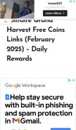 How solitairegrandharvestfreecoins.com looks like on a mobile device such as an iPhone.