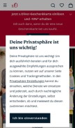 How soliver.de looks like on a mobile device such as an iPhone.
