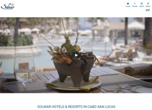 How solmar.com looks like on a tablet such as an iPad.