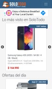How solotodo.com looks like on a mobile device such as an iPhone.
