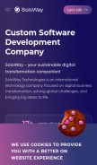 How soloway.tech looks like on a mobile device such as an iPhone.