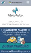 How solucionfactible.com looks like on a mobile device such as an iPhone.