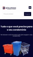 How soluwan.com.br looks like on a mobile device such as an iPhone.