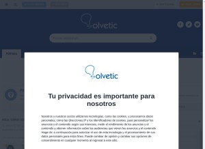 How solvetic.com looks like on a tablet such as an iPad.