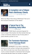 How somethingawful.com looks like on a mobile device such as an iPhone.