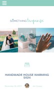 How somethingturquoise.com looks like on a mobile device such as an iPhone.