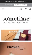 How sometime.asia looks like on a mobile device such as an iPhone.