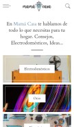 How somosmamacasa.com looks like on a mobile device such as an iPhone.
