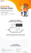 How sonarcloud.io looks like on a mobile device such as an iPhone.