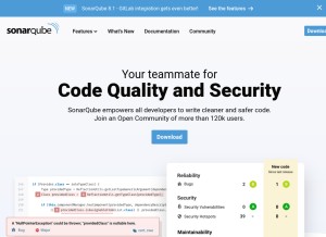How sonarqube.org looks like on a tablet such as an iPad.