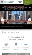 How sonesta.com looks like on a mobile device such as an iPhone.