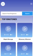 How songringtone.net looks like on a mobile device such as an iPhone.
