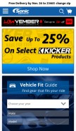 How sonicelectronix.com looks like on a mobile device such as an iPhone.